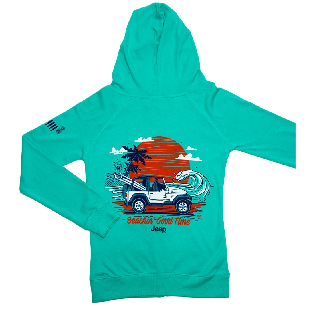 Ladies Jeep® Beachin' Good Time Zip-Hoodie-FINAL SALE