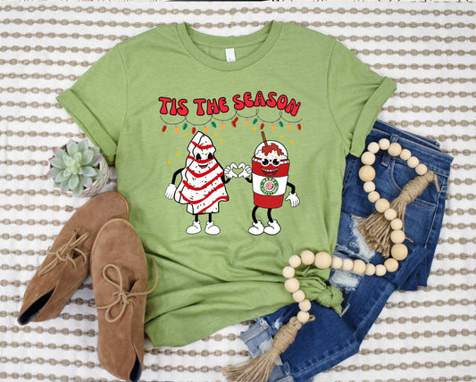 Tis the Season Cake and Coffee Graphic Tee