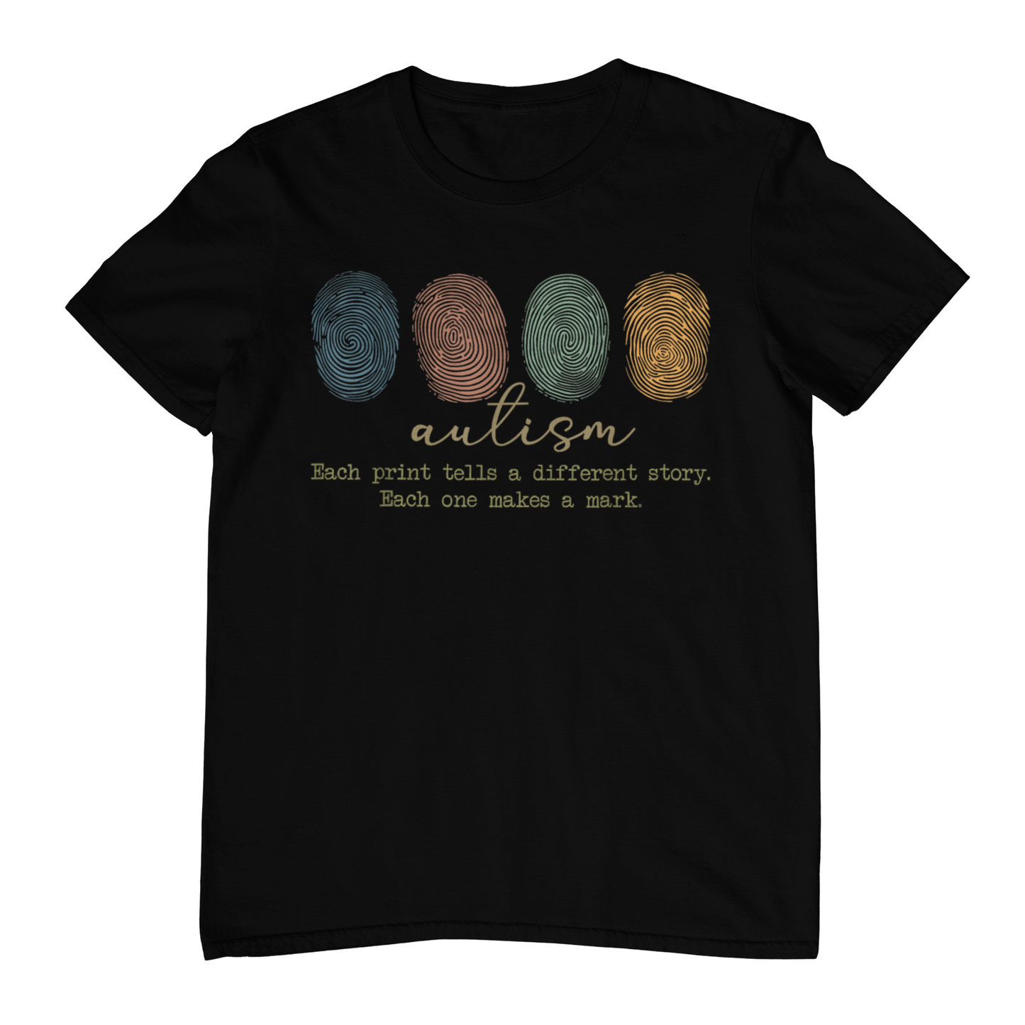 Autism Awareness “Every Print Makes a Mark” Tee