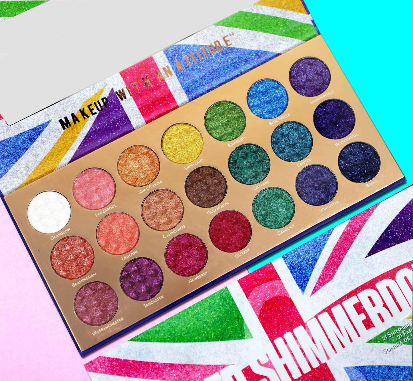 United Shimmerdom - 21 Shimmer Eyeshadow Palette