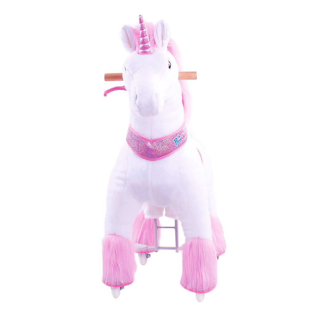 Model U Ride-On Plush Unicorn Age 4-7 Pink
