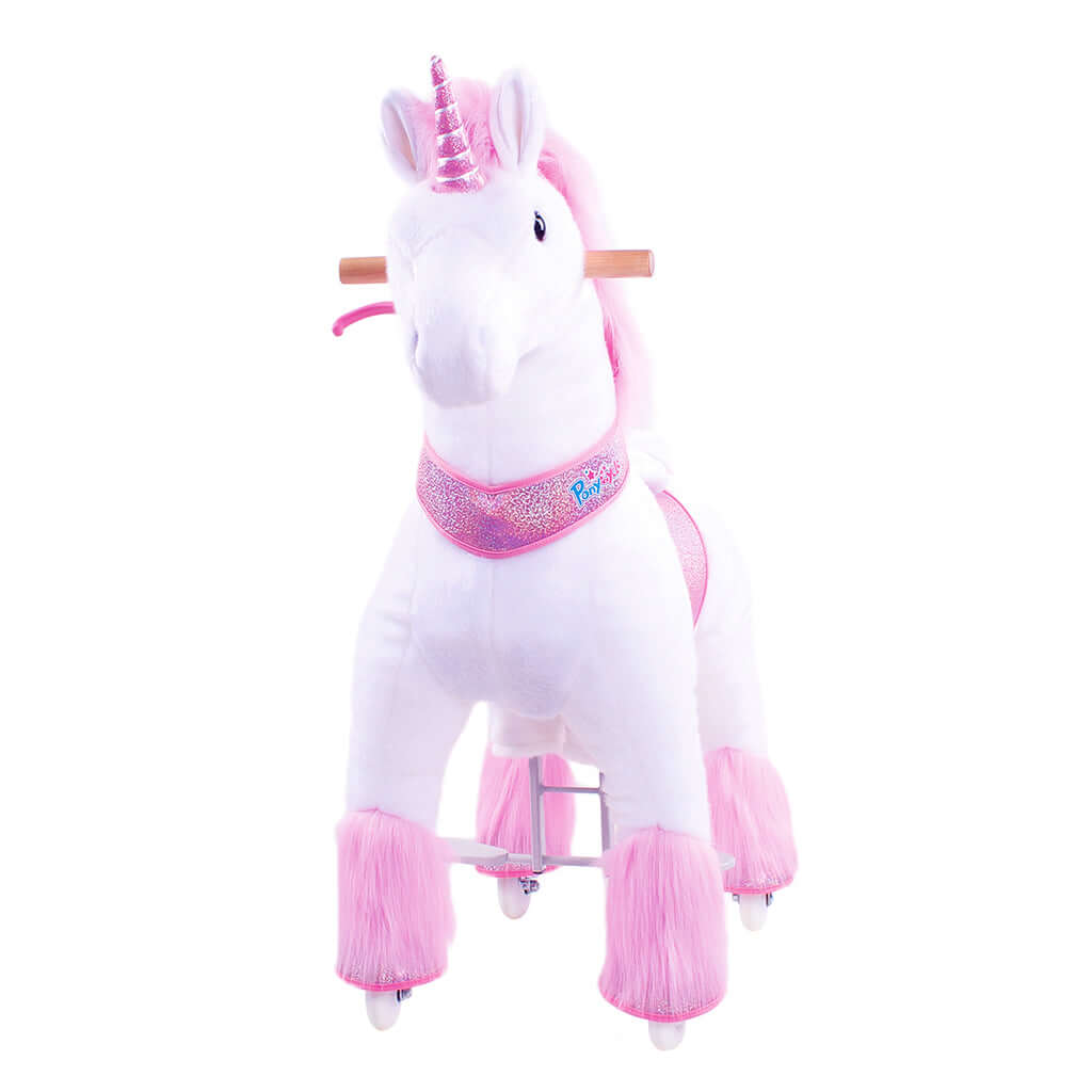 Model U Ride-On Plush Unicorn Age 4-7 Pink