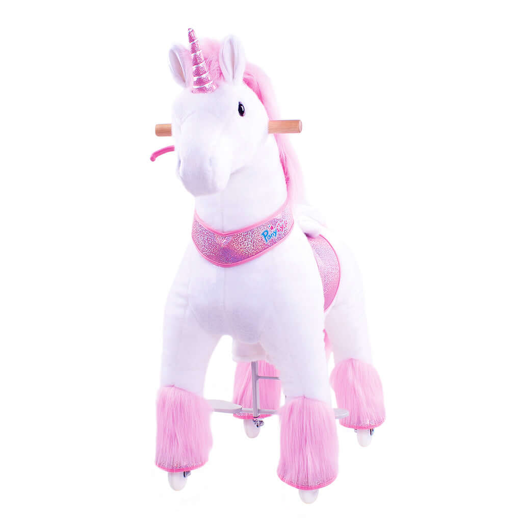 Model U Ride-On Plush Unicorn Age 4-7 Pink