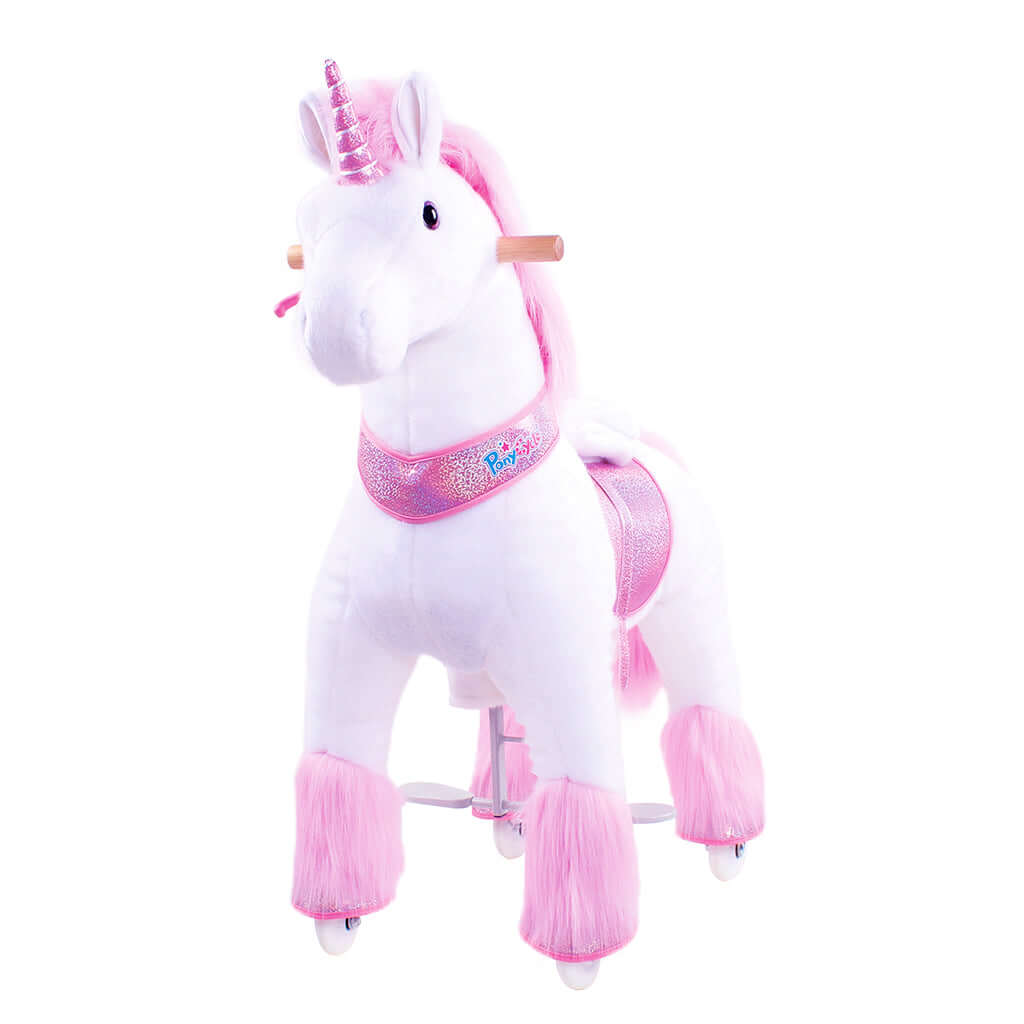 Model U Ride-On Plush Unicorn Age 4-7 Pink