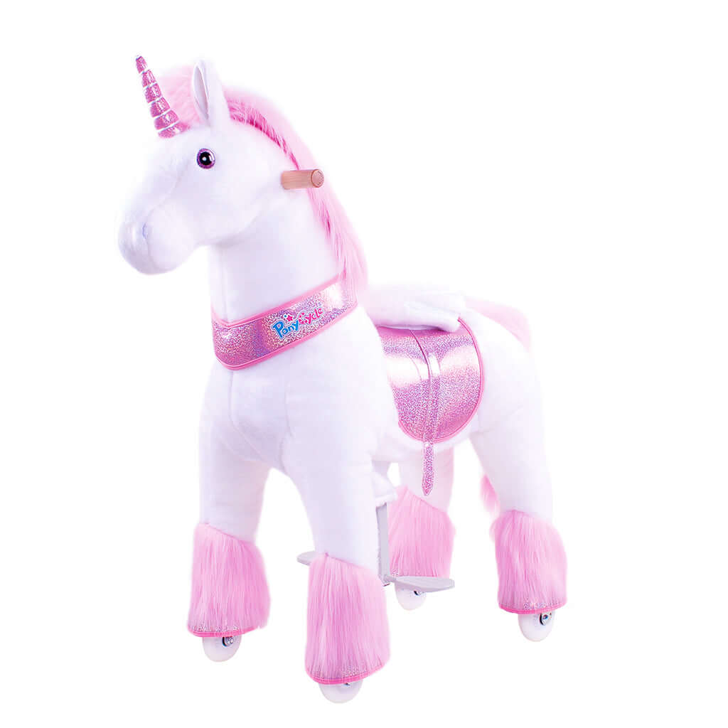 Model U Ride-On Plush Unicorn Age 4-7 Pink