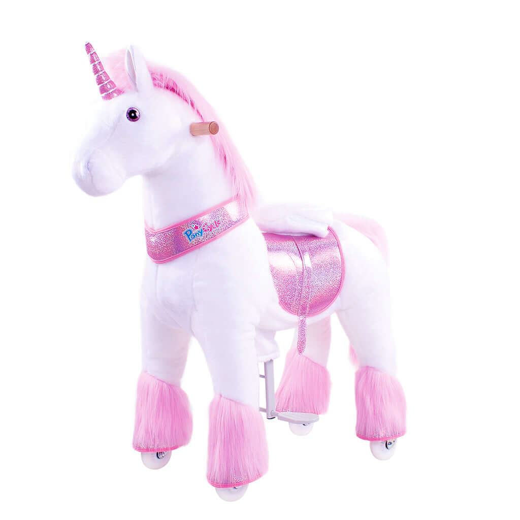 Model U Ride-On Plush Unicorn Age 4-7 Pink