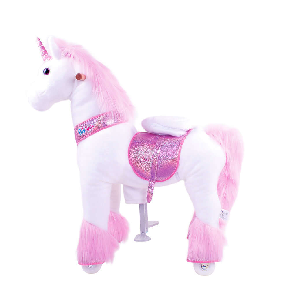 Model U Ride-On Plush Unicorn Age 4-7 Pink