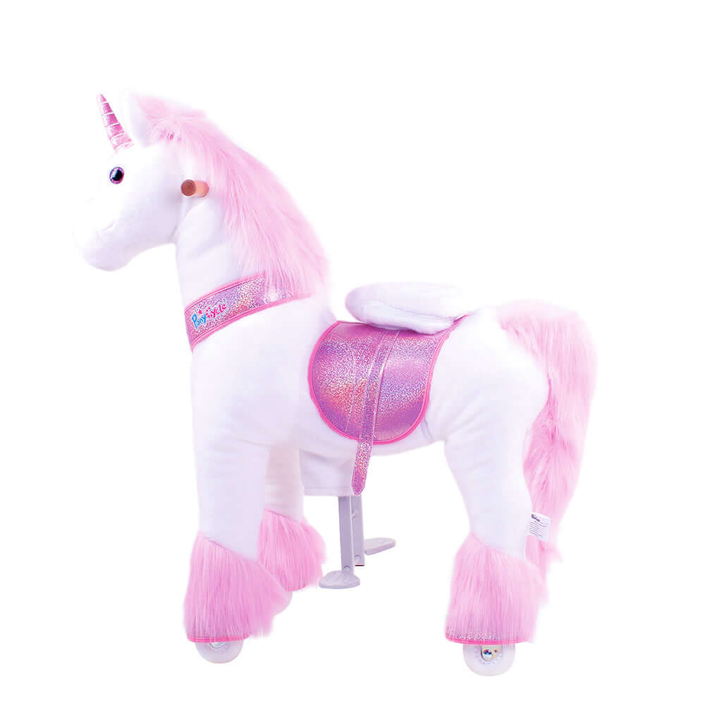 Model U Ride-On Plush Unicorn Age 4-7 Pink