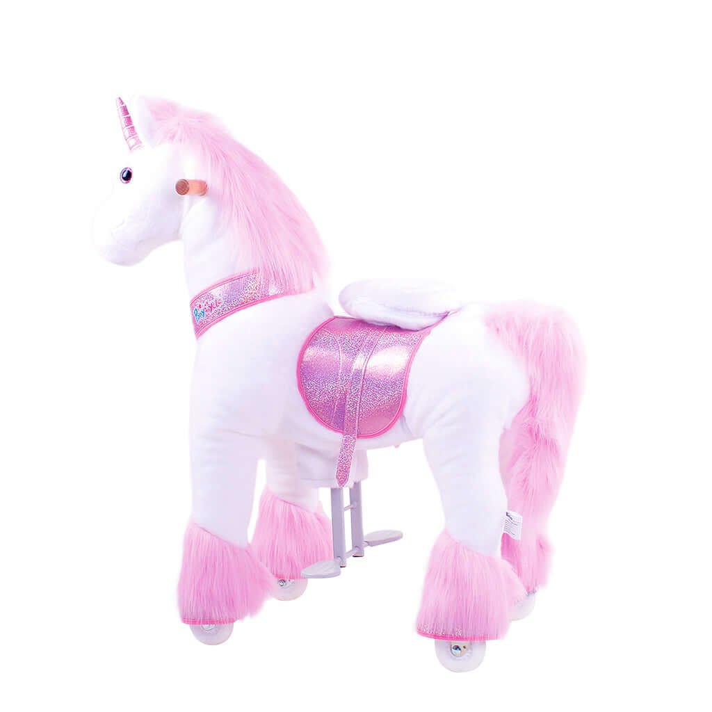 Model U Ride-On Plush Unicorn Age 4-7 Pink