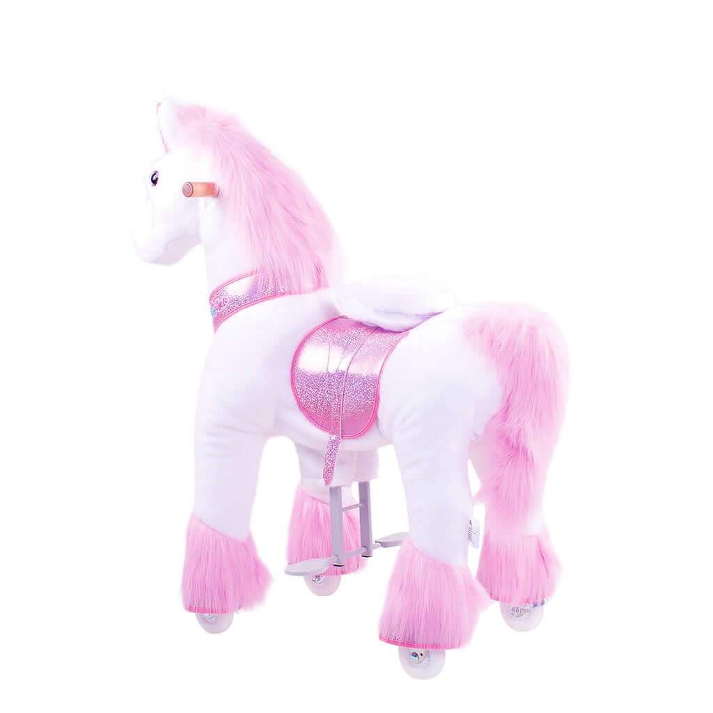Model U Ride-On Plush Unicorn Age 4-7 Pink