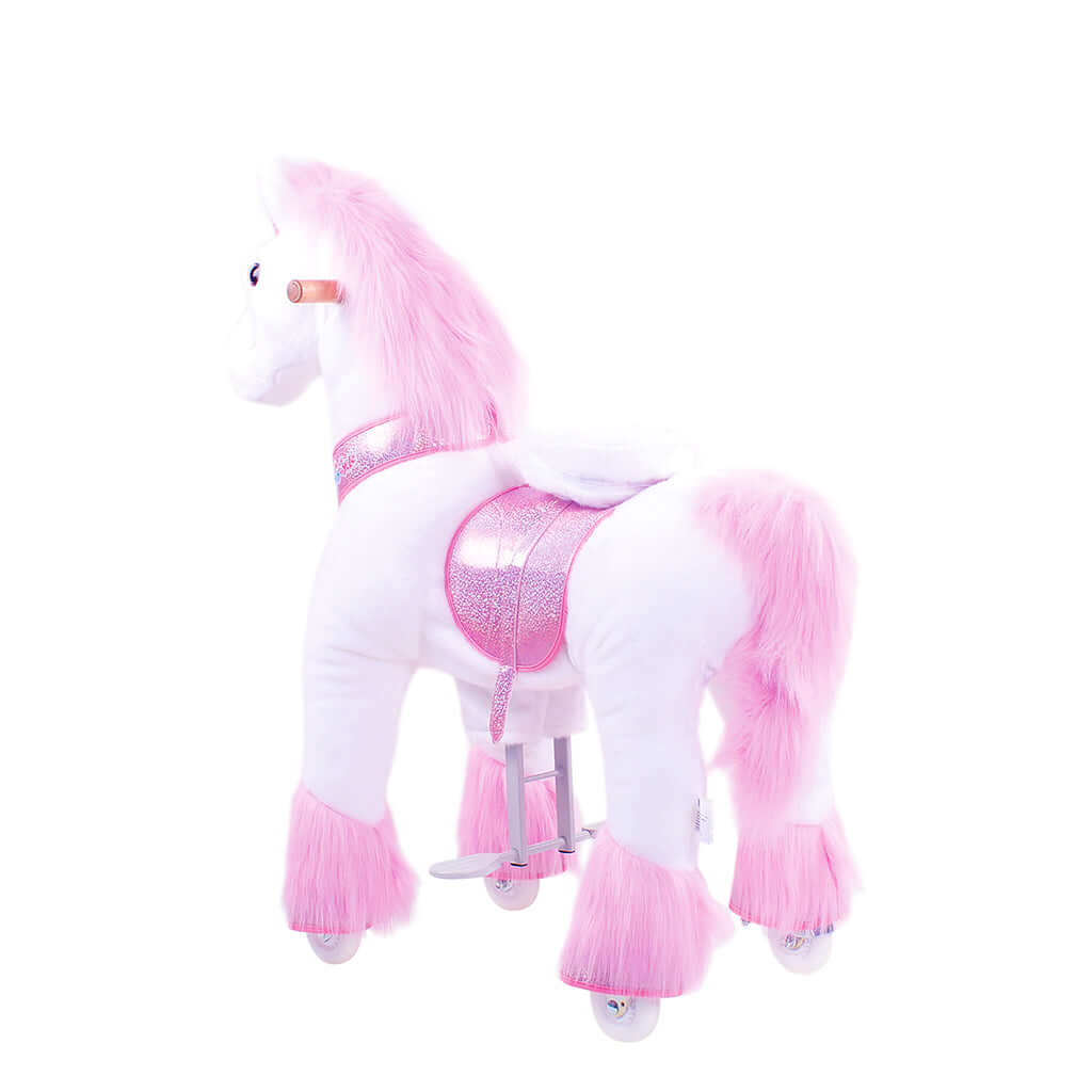 Model U Ride-On Plush Unicorn Age 4-7 Pink