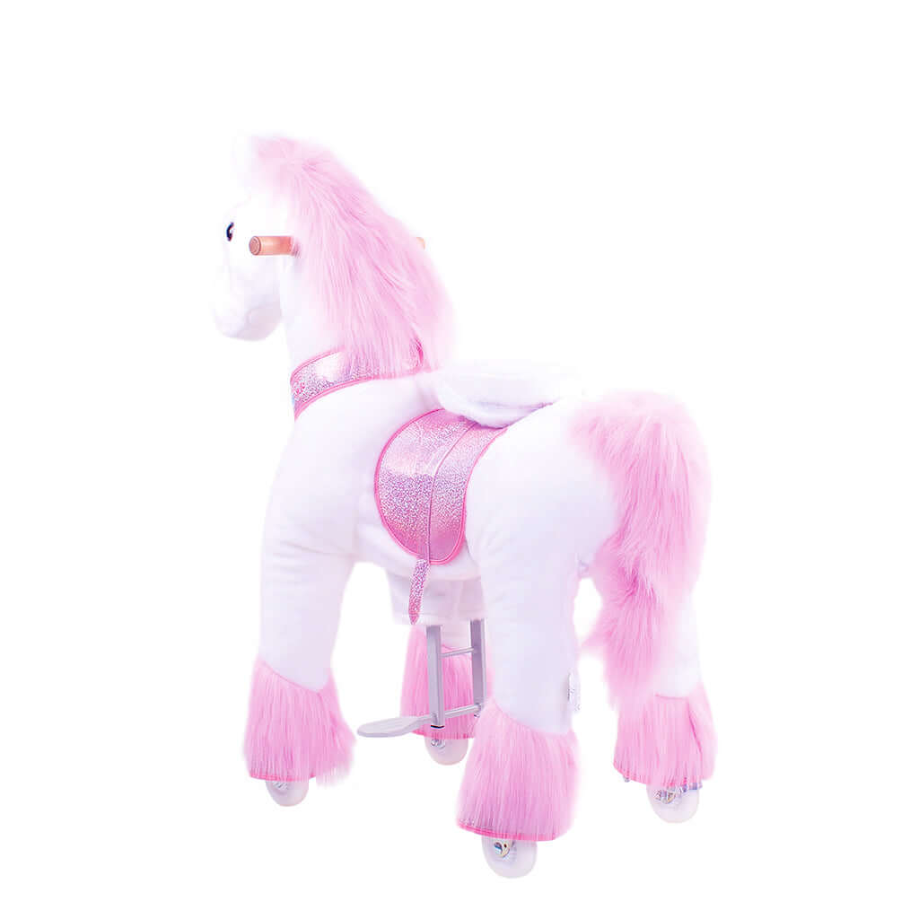 Model U Ride-On Plush Unicorn Age 4-7 Pink