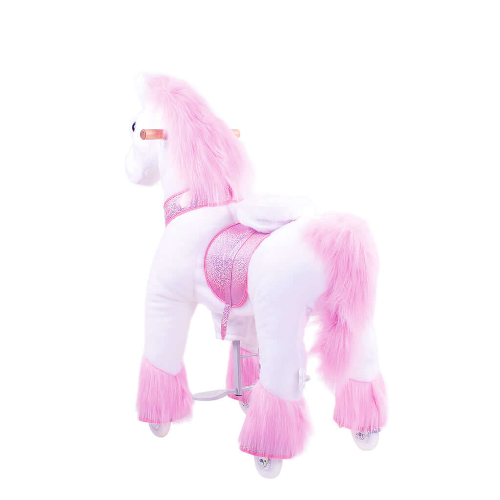 Model U Ride-On Plush Unicorn Age 4-7 Pink