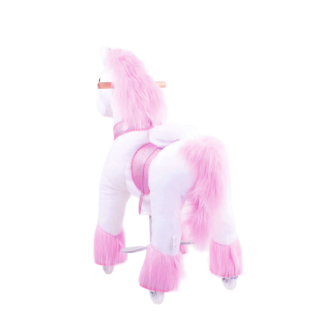 Model U Ride-On Plush Unicorn Age 4-7 Pink