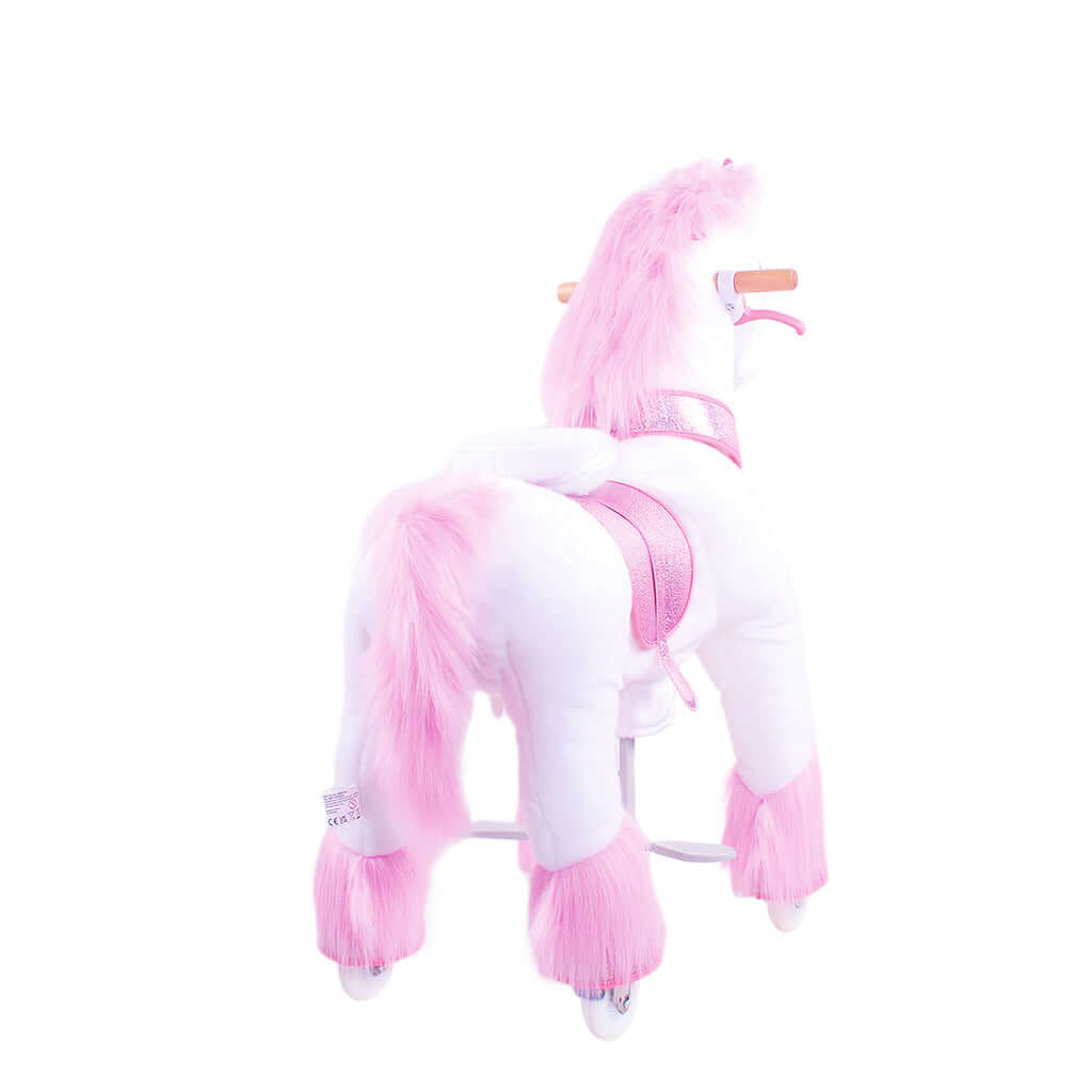 Model U Ride-On Plush Unicorn Age 4-7 Pink
