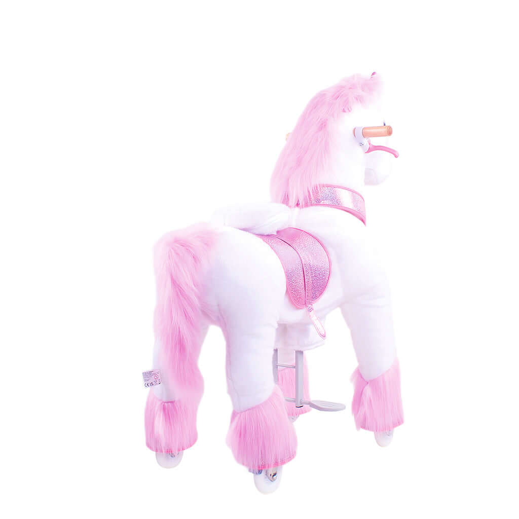 Model U Ride-On Plush Unicorn Age 4-7 Pink