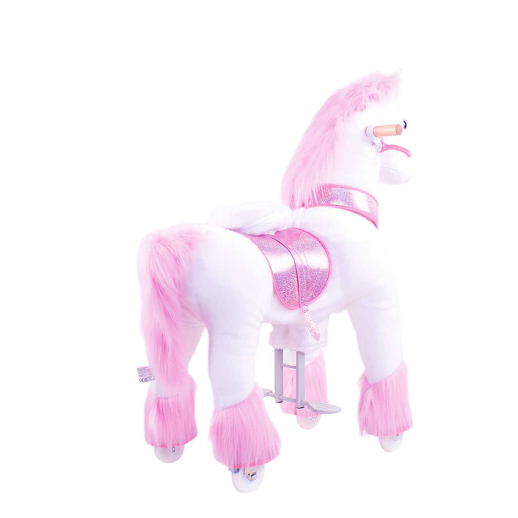 Model U Ride-On Plush Unicorn Age 4-7 Pink