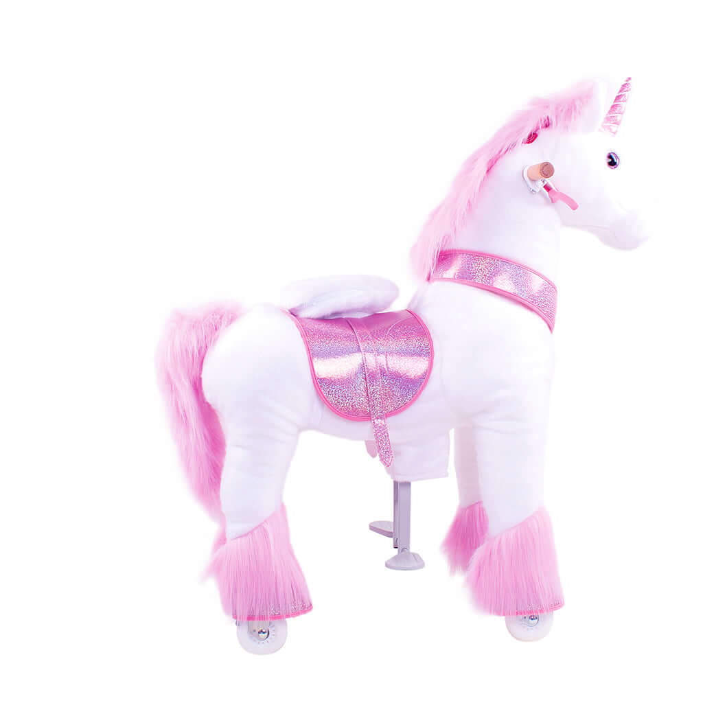 Model U Ride-On Plush Unicorn Age 4-7 Pink