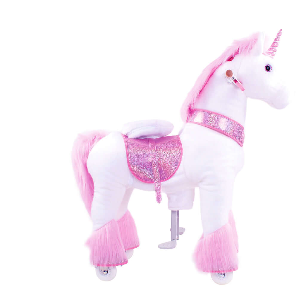 Model U Ride-On Plush Unicorn Age 4-7 Pink
