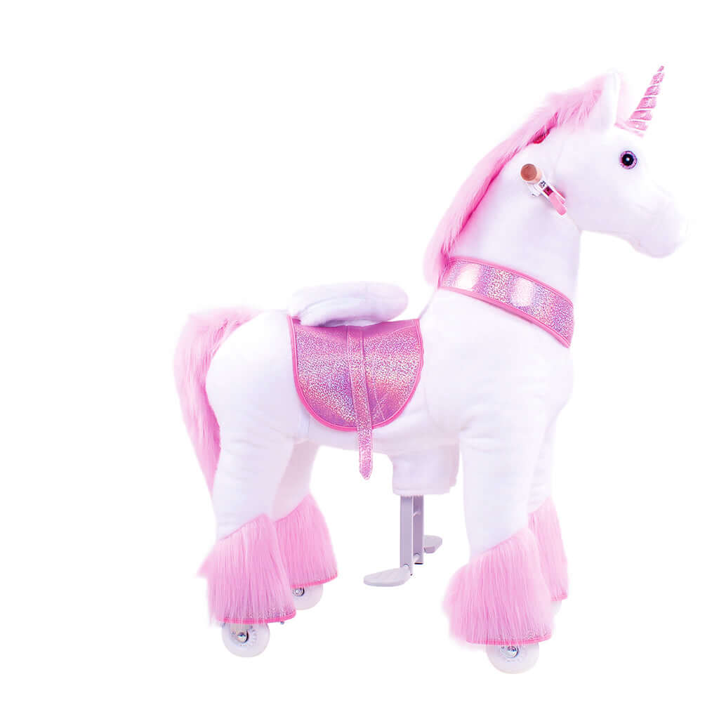 Model U Ride-On Plush Unicorn Age 4-7 Pink