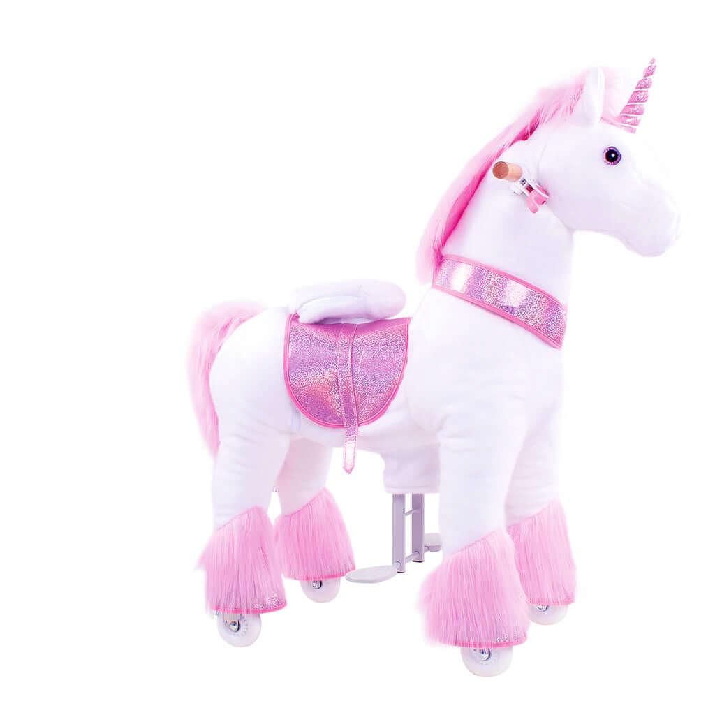 Model U Ride-On Plush Unicorn Age 4-7 Pink
