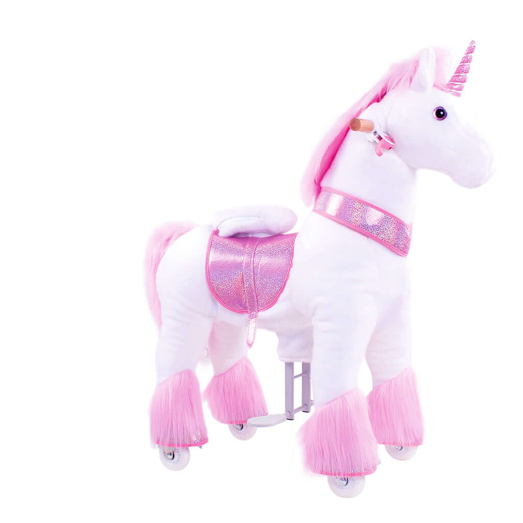 Model U Ride-On Plush Unicorn Age 4-7 Pink