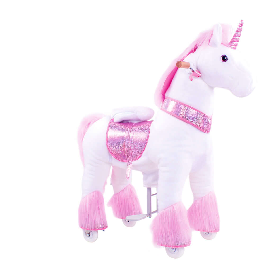 Model U Ride-On Plush Unicorn Age 4-7 Pink