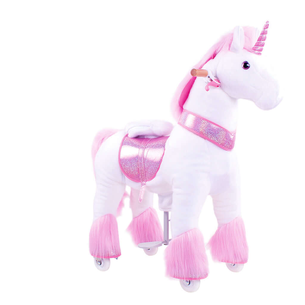 Model U Ride-On Plush Unicorn Age 4-7 Pink