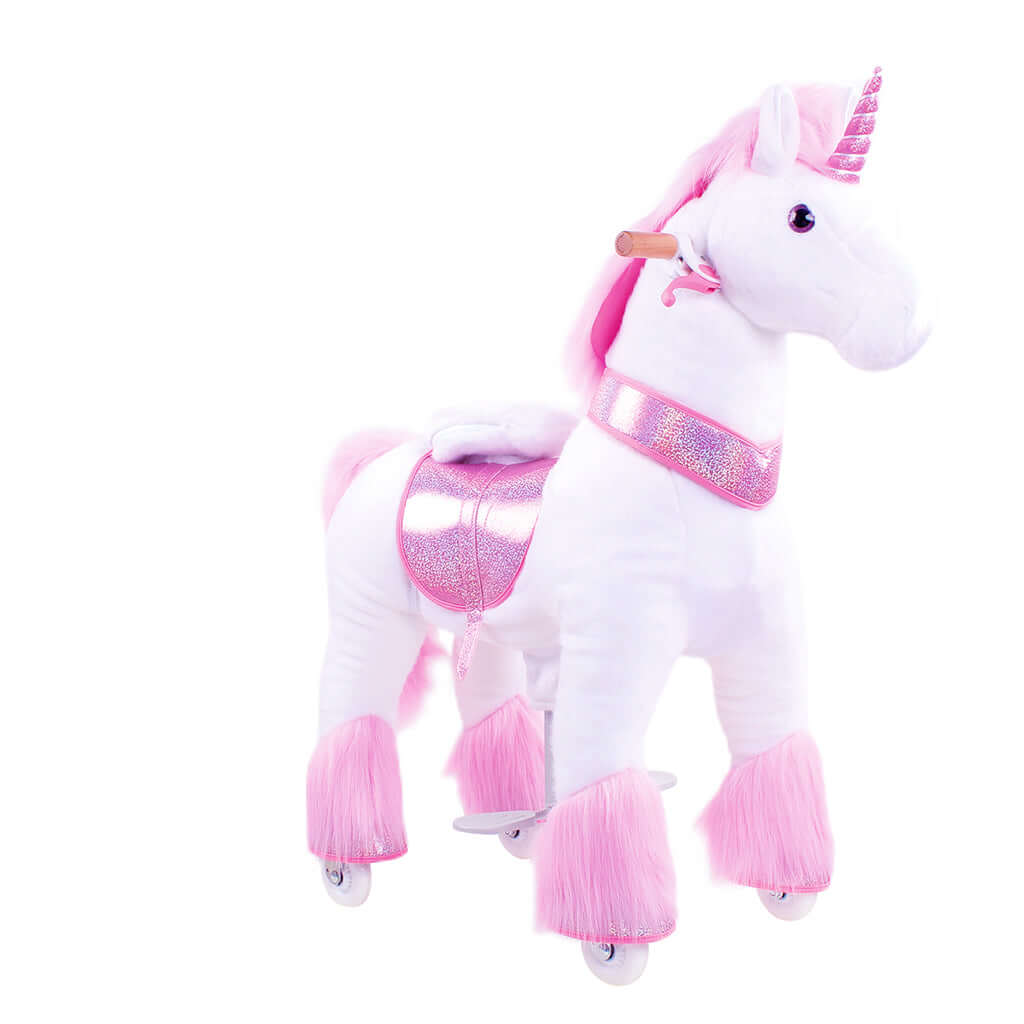 Model U Ride-On Plush Unicorn Age 4-7 Pink