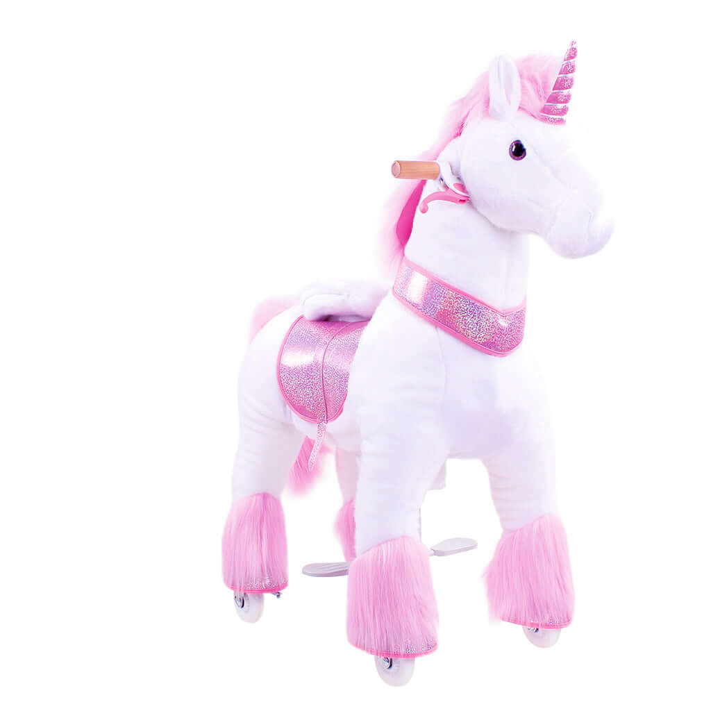 Model U Ride-On Plush Unicorn Age 4-7 Pink
