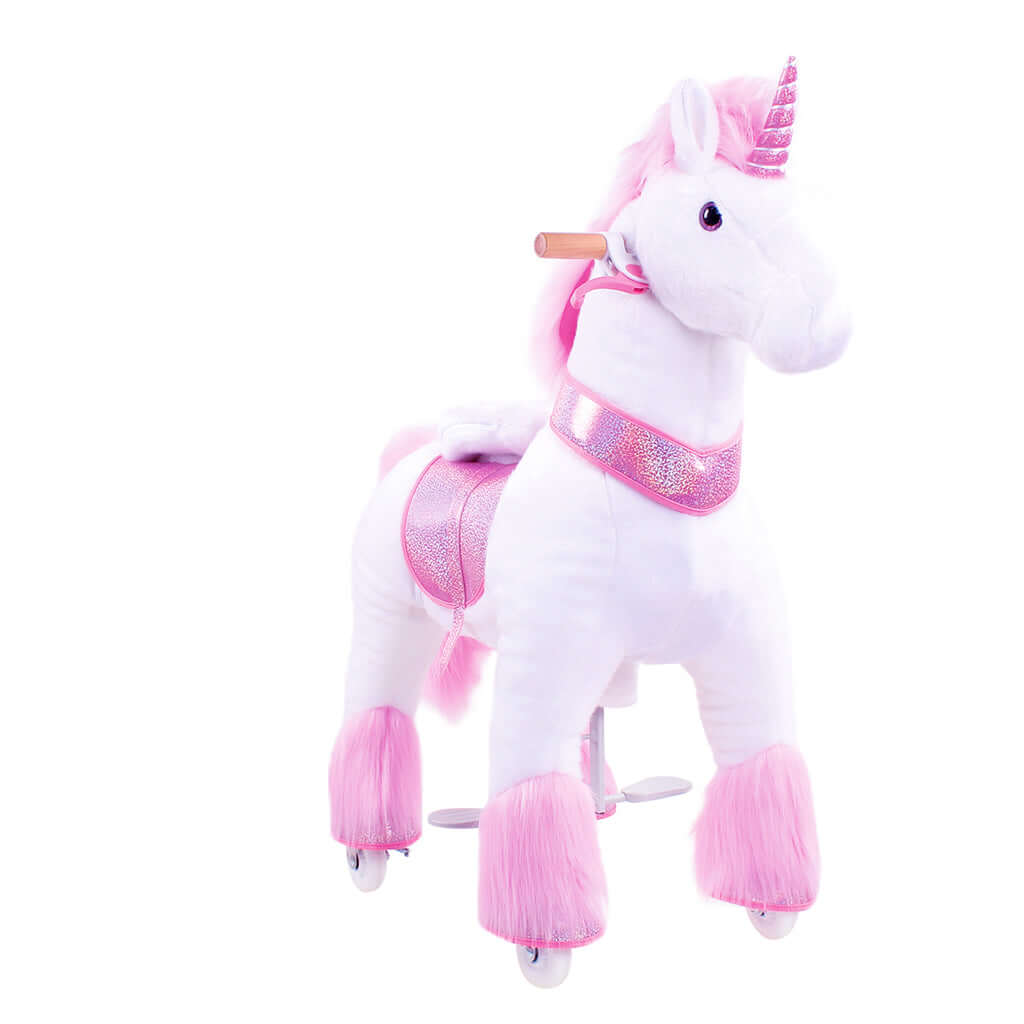 Model U Ride-On Plush Unicorn Age 4-7 Pink
