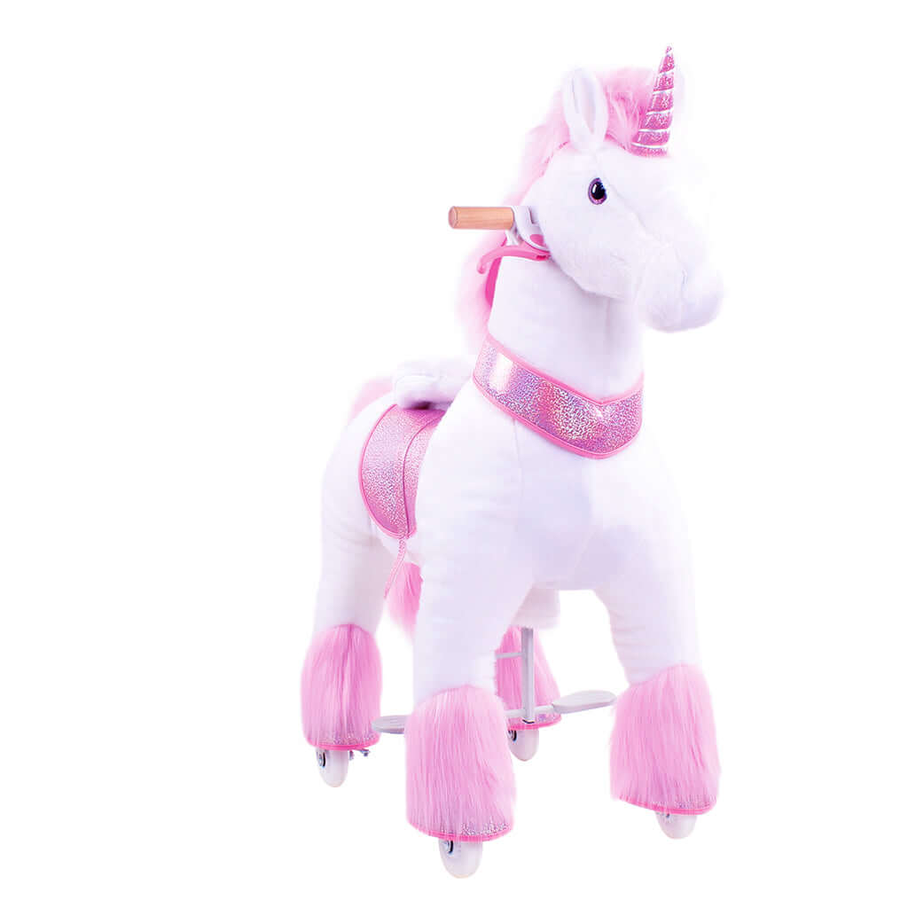 Model U Ride-On Plush Unicorn Age 4-7 Pink