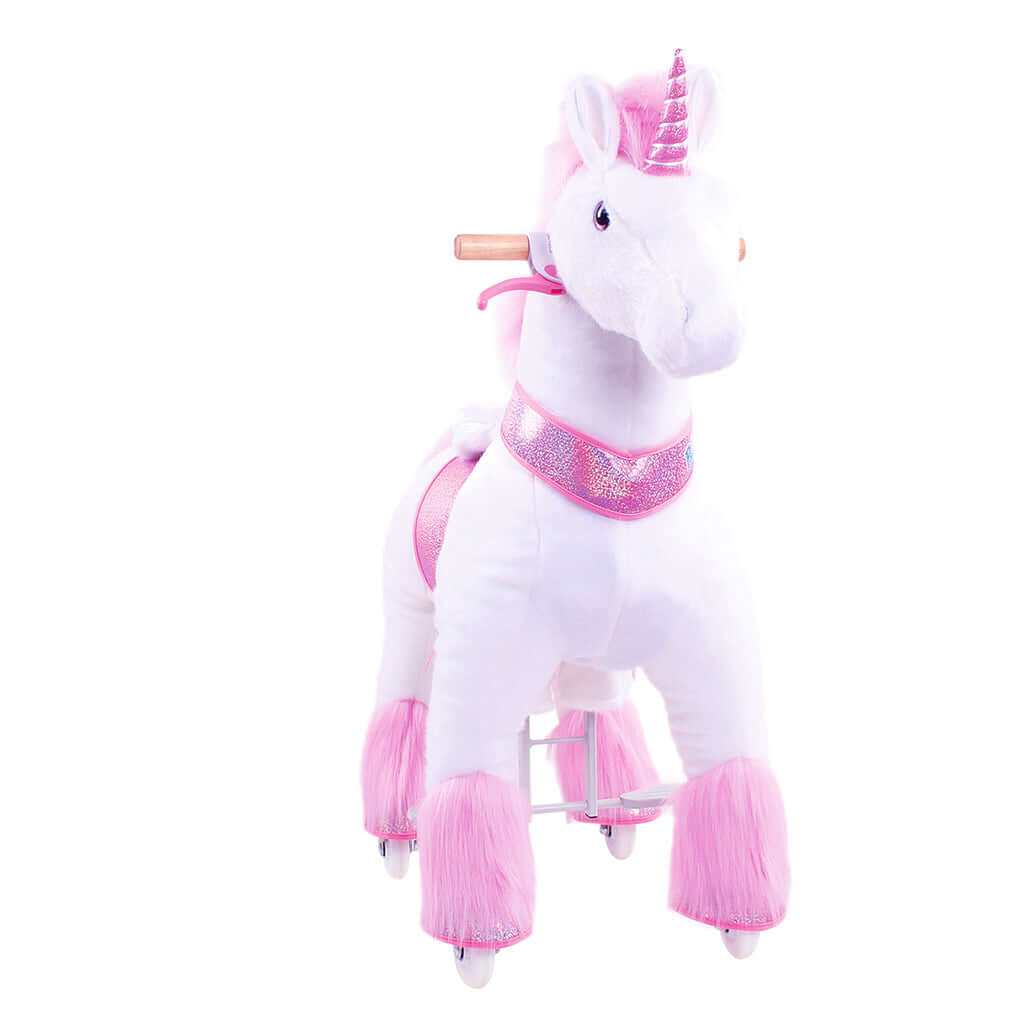 Model U Ride-On Plush Unicorn Age 4-7 Pink