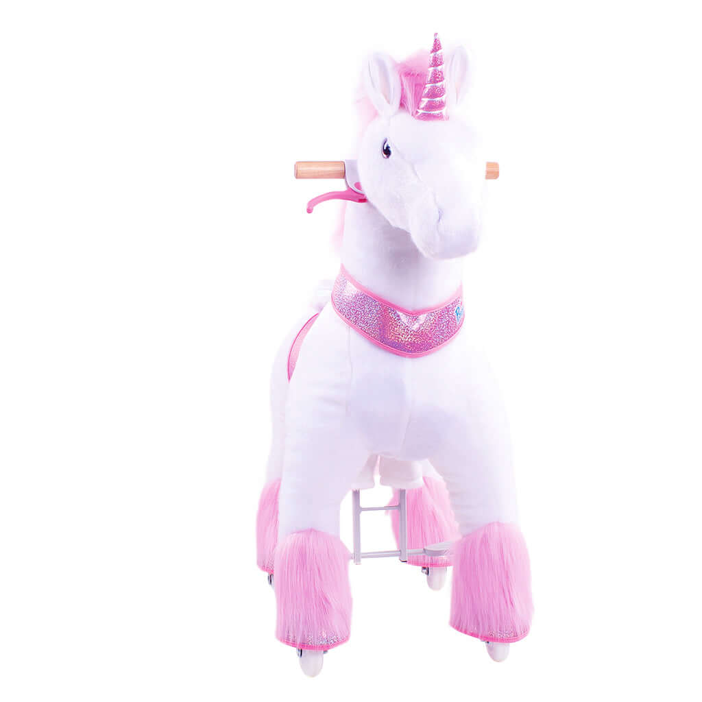 Model U Ride-On Plush Unicorn Age 4-7 Pink