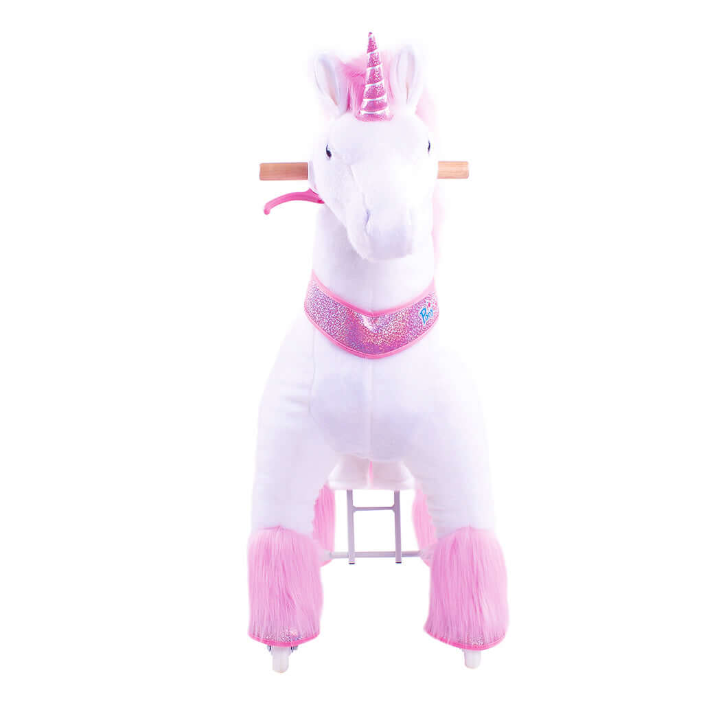 Model U Ride-On Plush Unicorn Age 4-7 Pink
