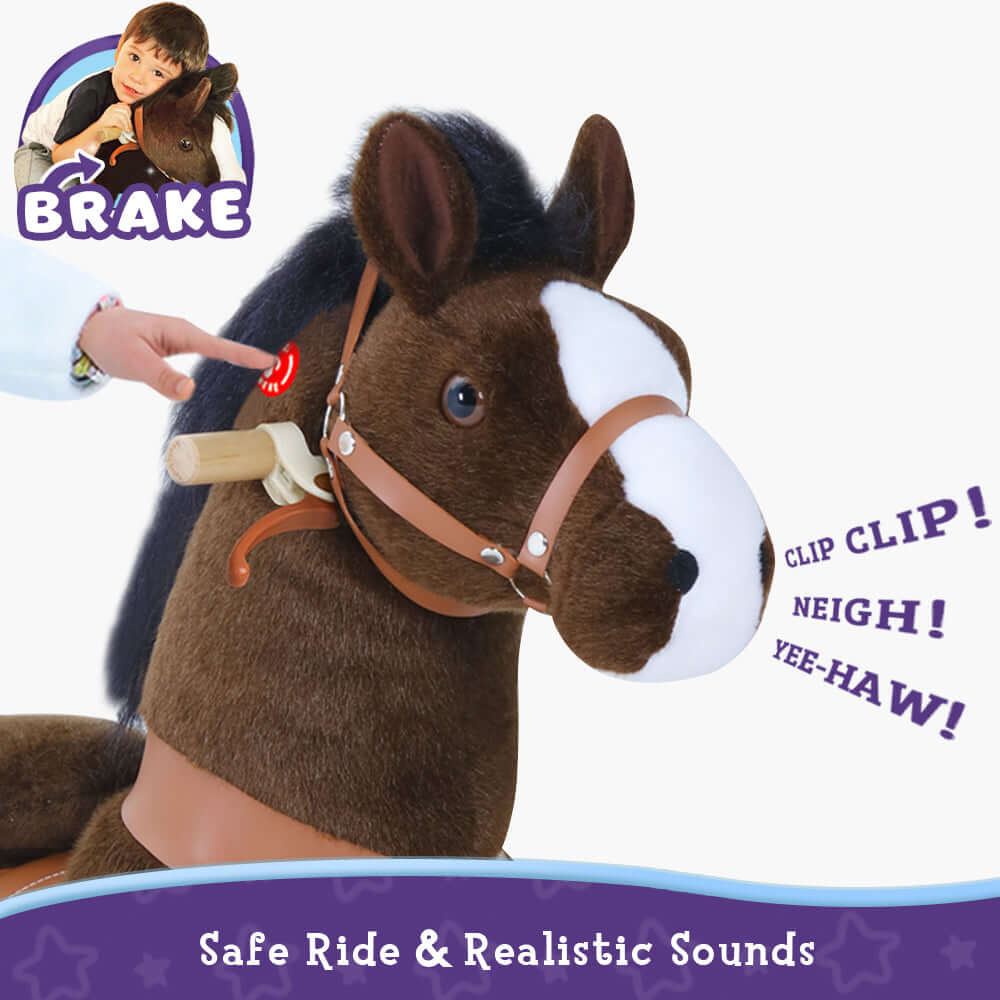 Model U Riding Horse Toy Age 4-7 Chocolate