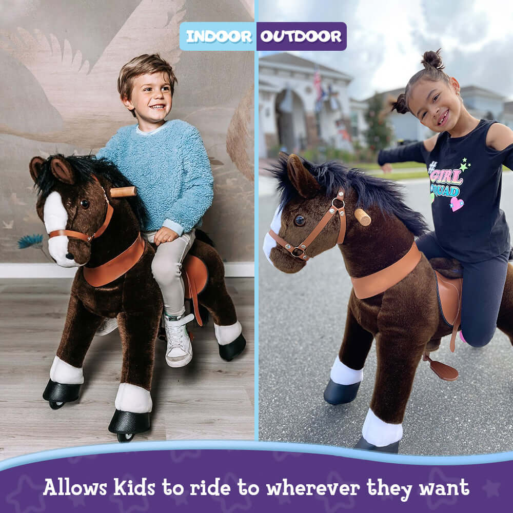 Model U Riding Horse Toy Age 4-7 Chocolate