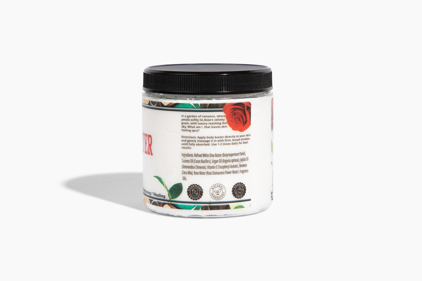 Rose Water  Body Conscious Butter for Superior Hydration and Calm Skin.
