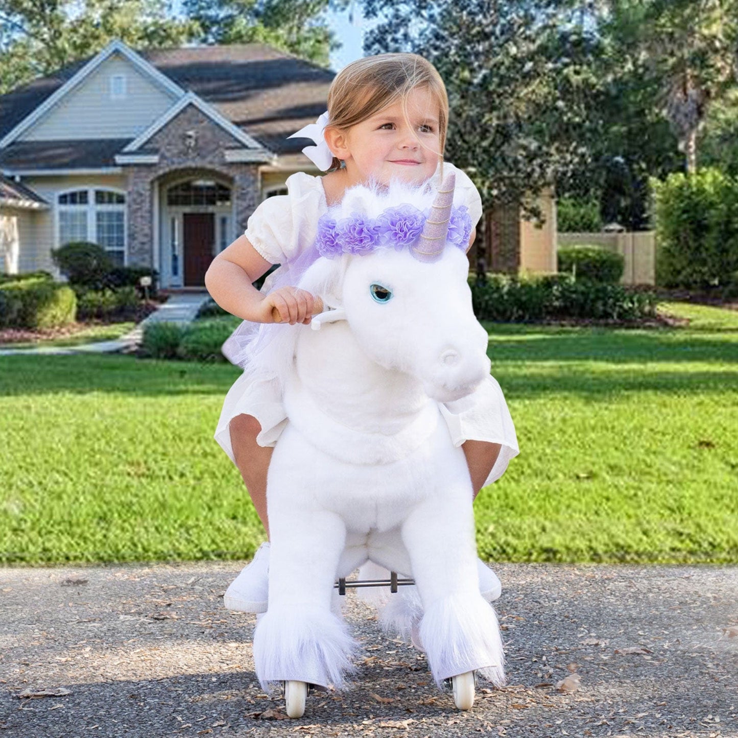 Ride on Unicorn for Age 3-4 Purple Model X
