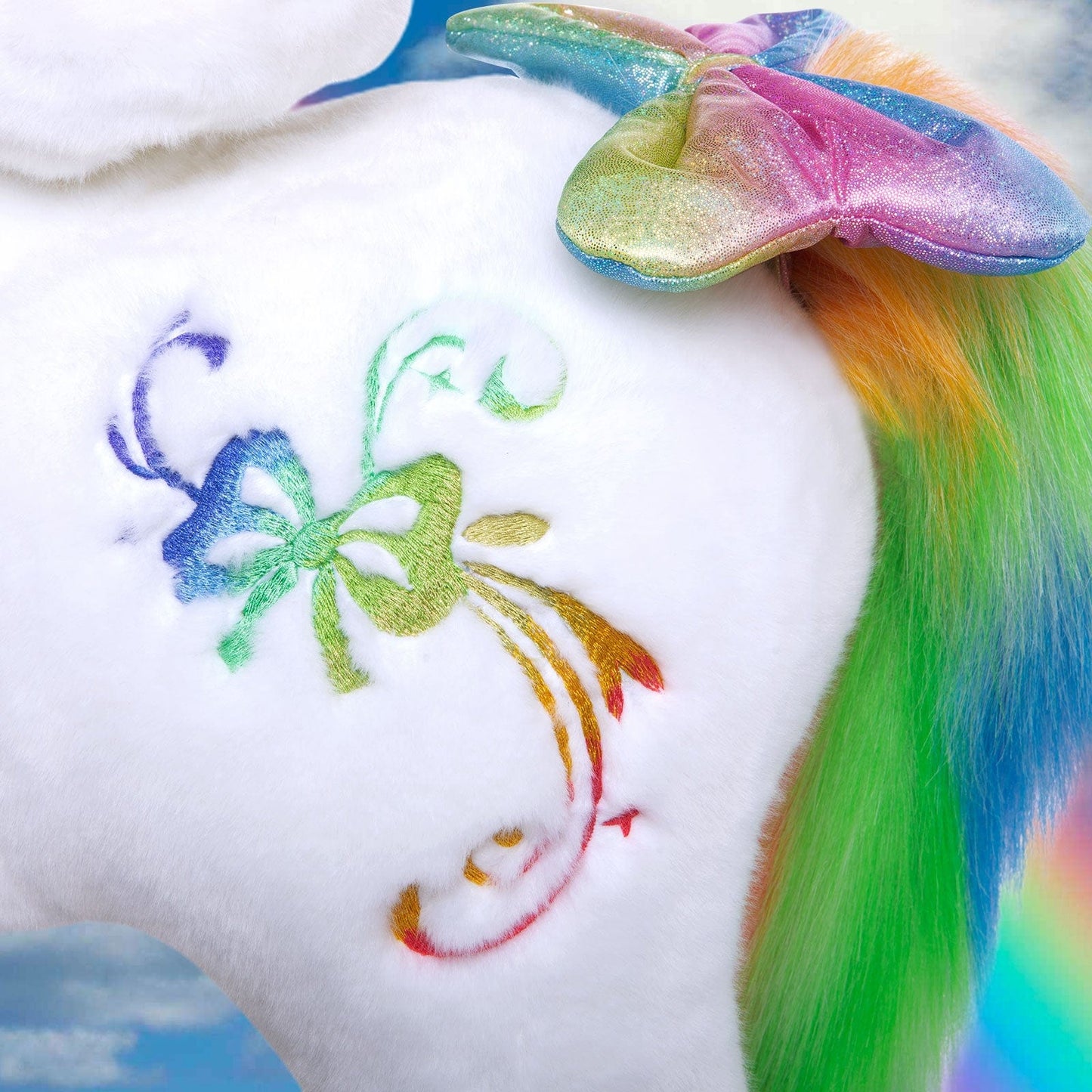 Unicorn Ride On Toy for Age 3-4 Rainbow Model X