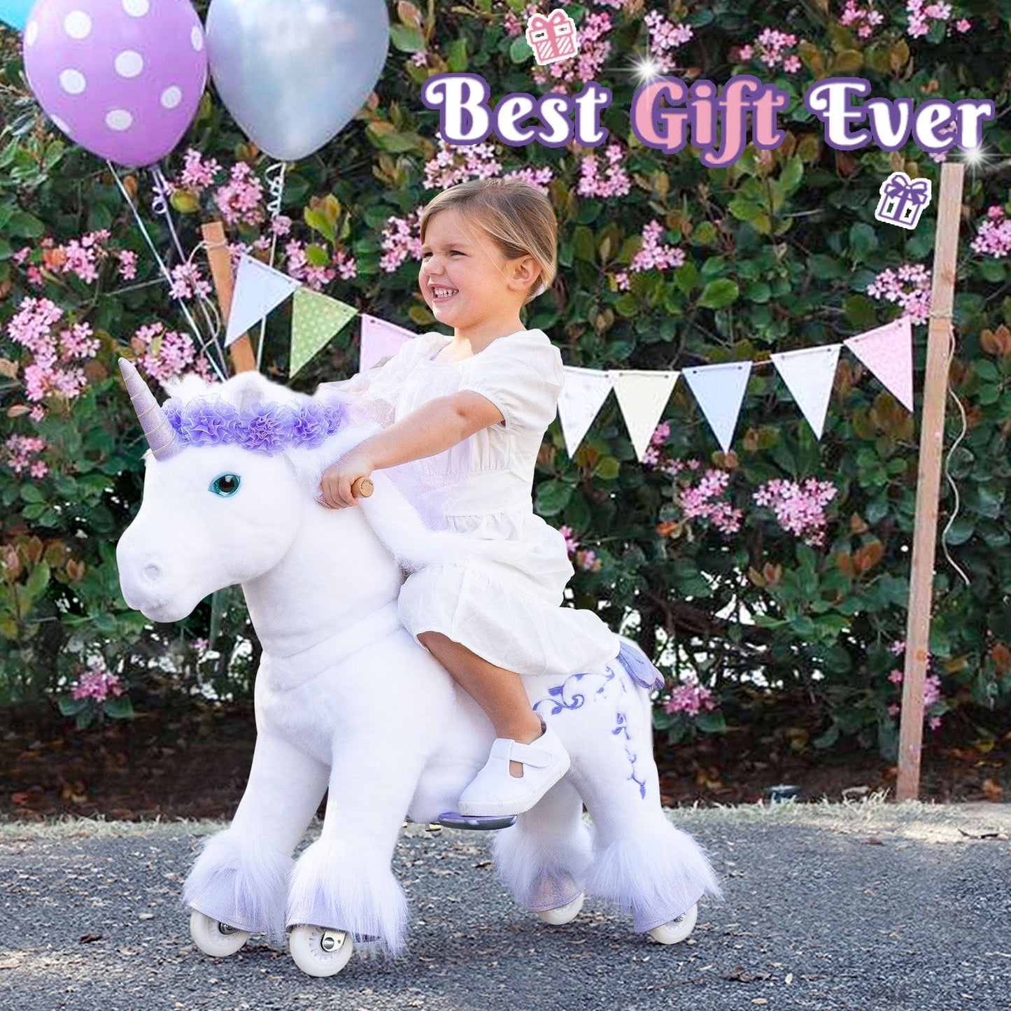 Ride on Unicorn for Age 3-4 Purple Model X