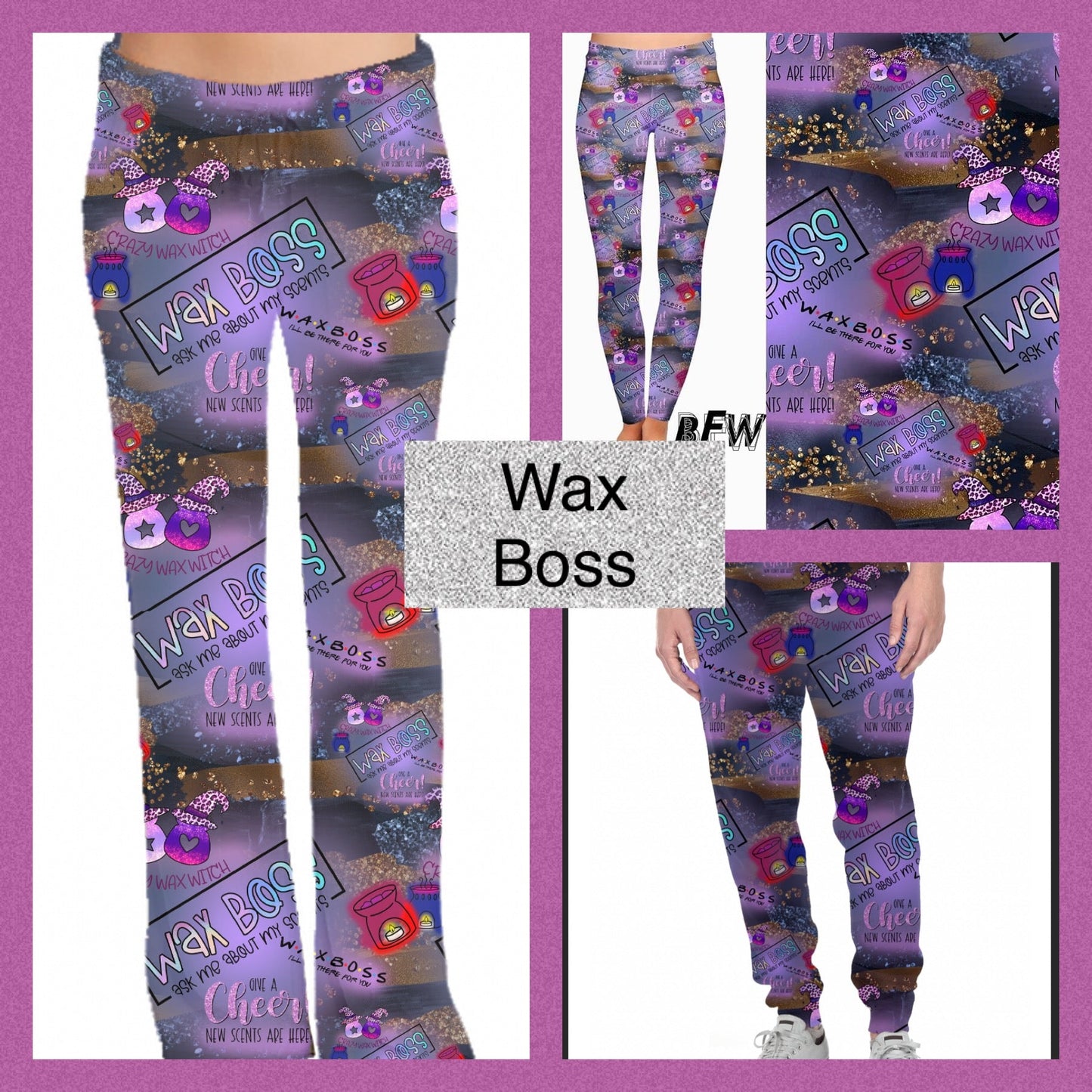 Wax Boss leggings, lounge pants and joggers