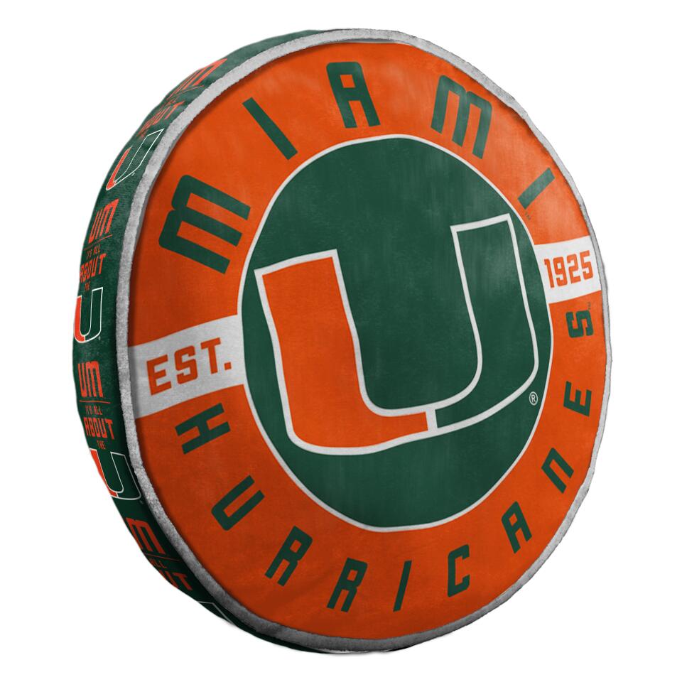 Miami Hurricanes 15" Cloud Pillow