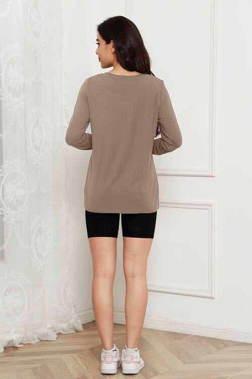 Basic Bae Round Neck Long Sleeve Top