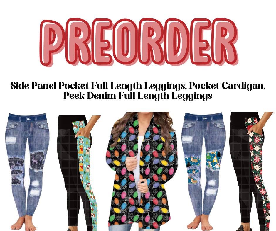 Preorder Closes 8/31 - Leggings & Cardis