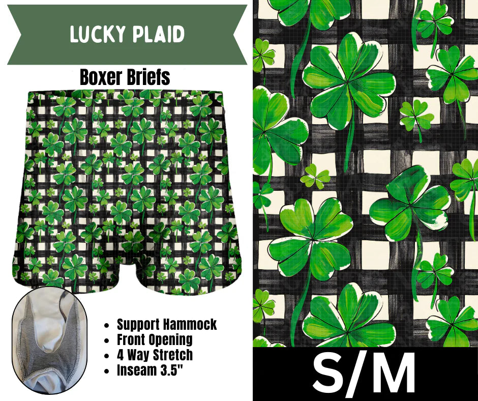 Lucky Plaid Boxer Briefs