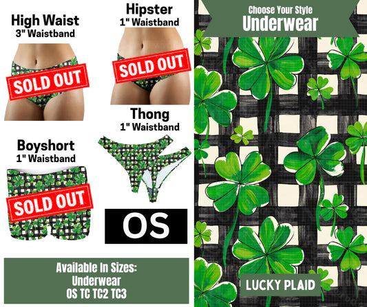 Lucky Plaid Thong Underwear