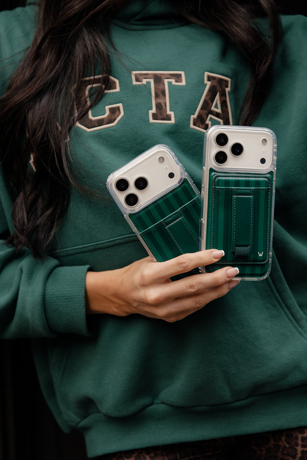 Evergreen Stripe Magnetic Wallet