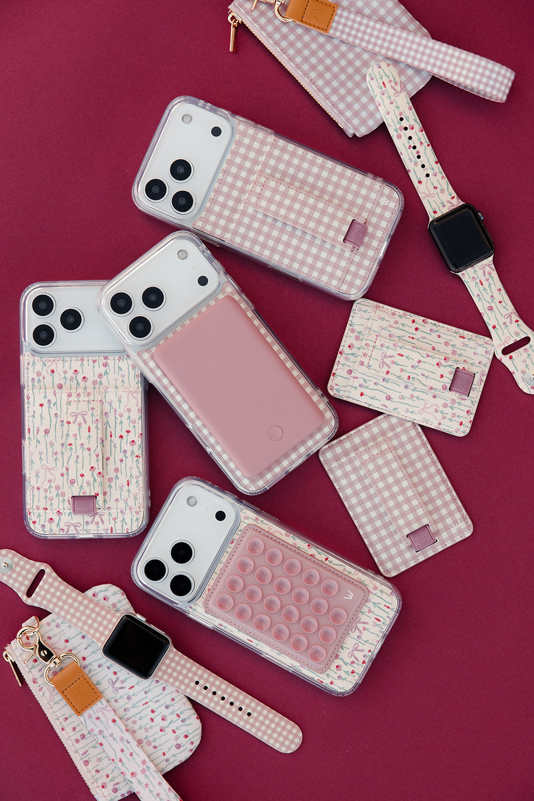 Blushing Gingham Watch Band
