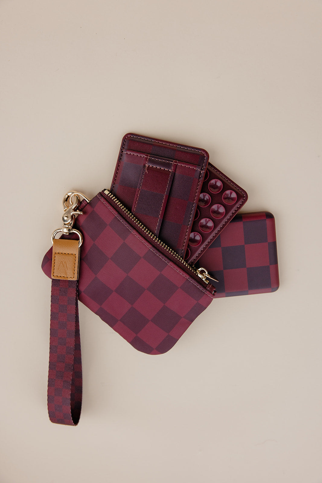 Cozy Check Wrist Lanyard